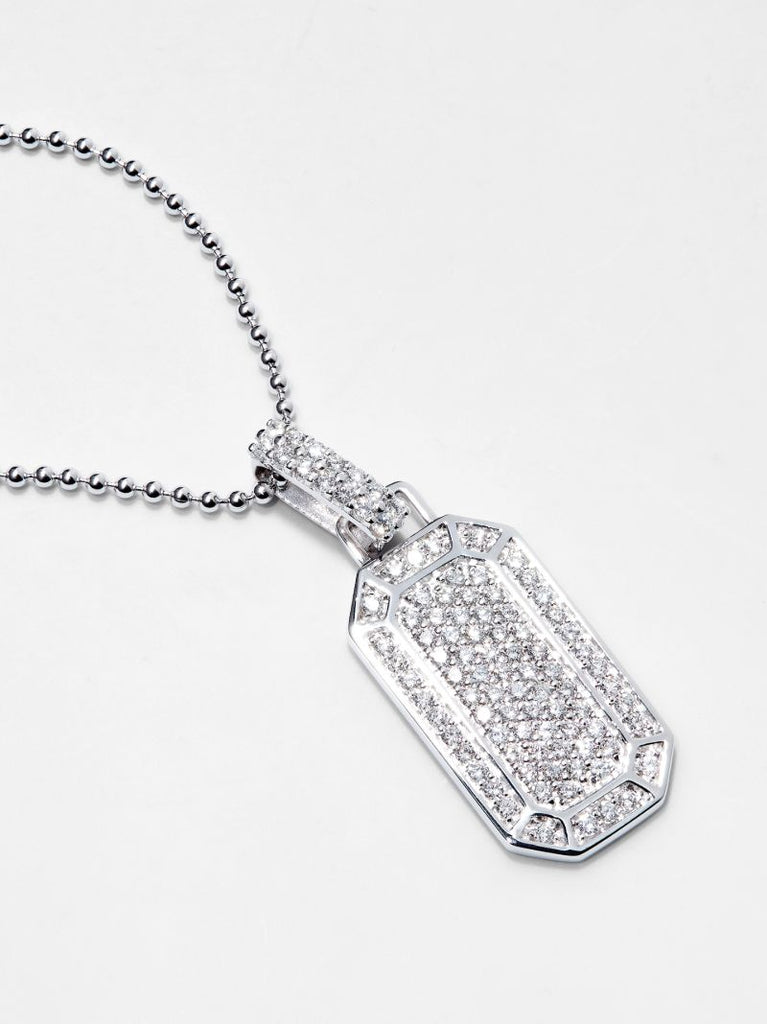 18k White Gold Toyko PavÃ_x0083_Â© Diamond Necklace
