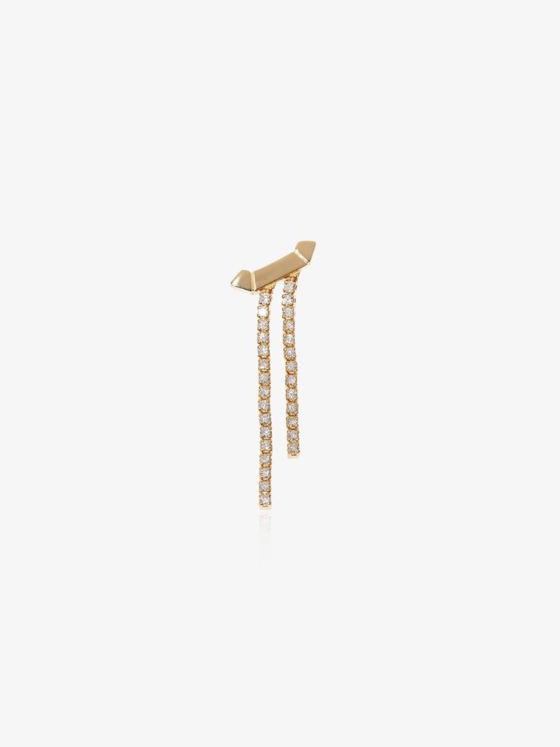 18k Yellow Gold Paris Diamond Earring