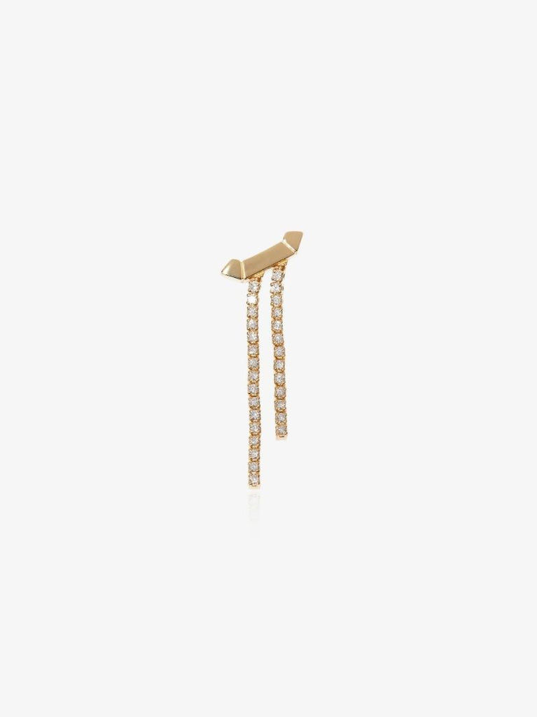 18k Yellow Gold Paris Diamond Earring
