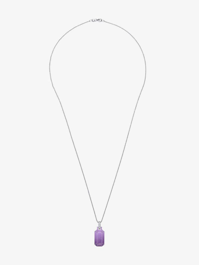 18k White Gold and Purple Small Tokyo Diamond Necklace