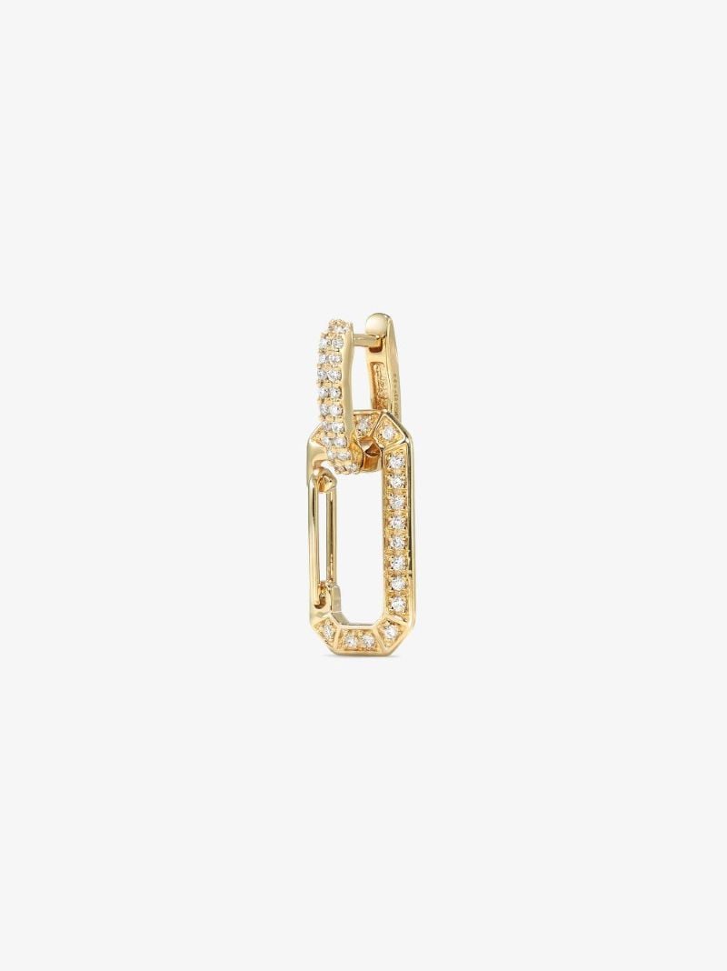 18k Yellow Gold Chiara Small Diamond Single Drop Earring
