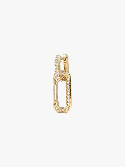18k Yellow Gold Chiara Small Diamond Single Drop Earring