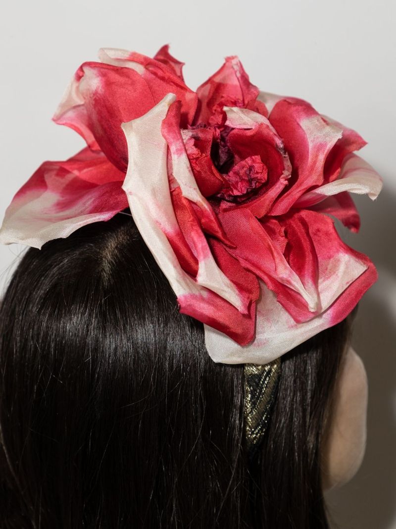 Floral-embellished Jacquard Headband