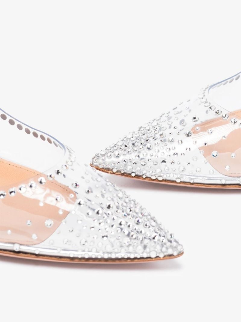 Silver Heaven 105 Crystal Pumps