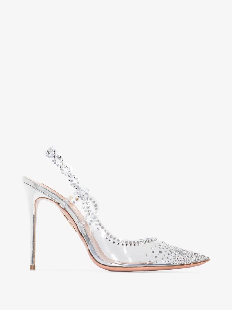 Silver Heaven 105 Crystal Pumps