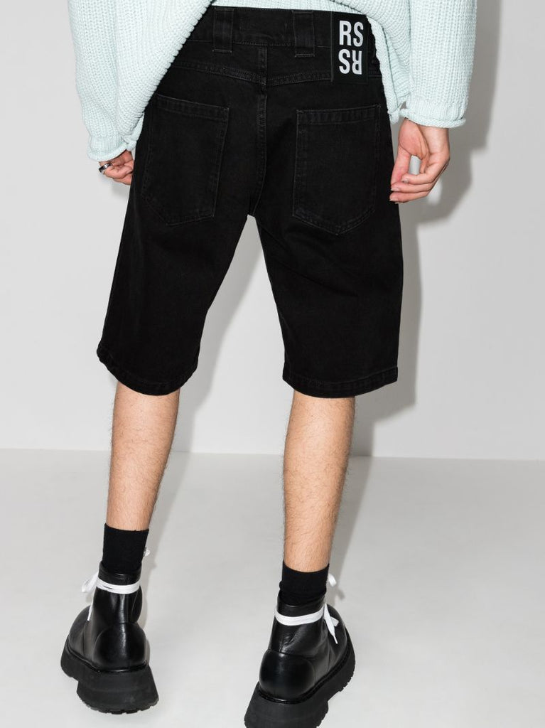 Picture Patch Denim Shorts