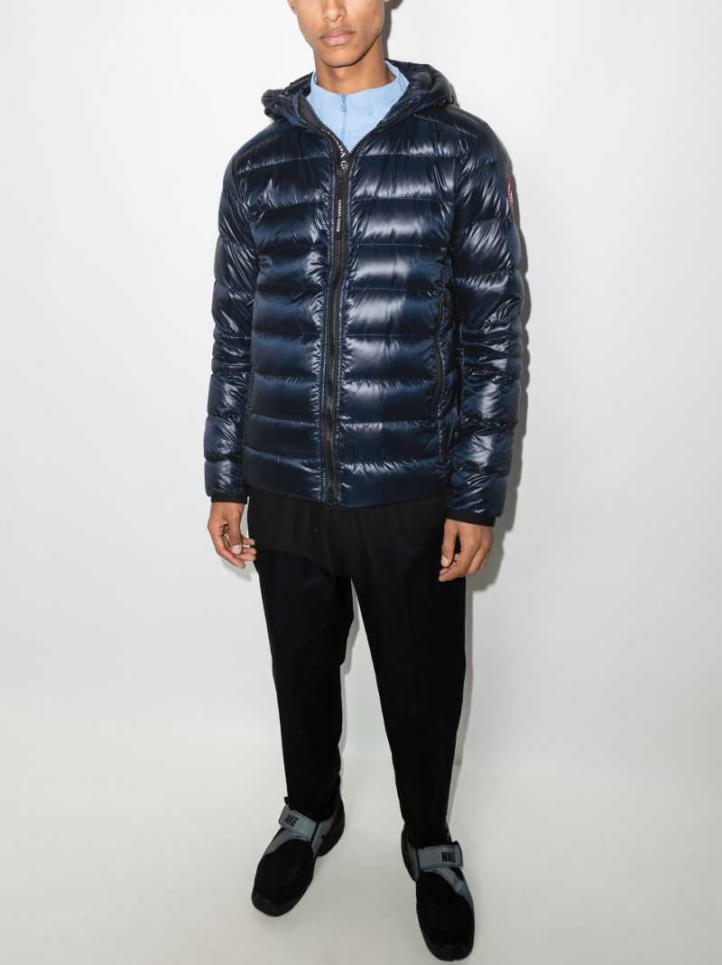 Blue Crofton Hooded Quilted Jacket