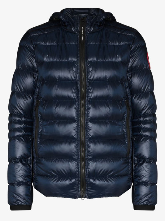 Blue Crofton Hooded Quilted Jacket
