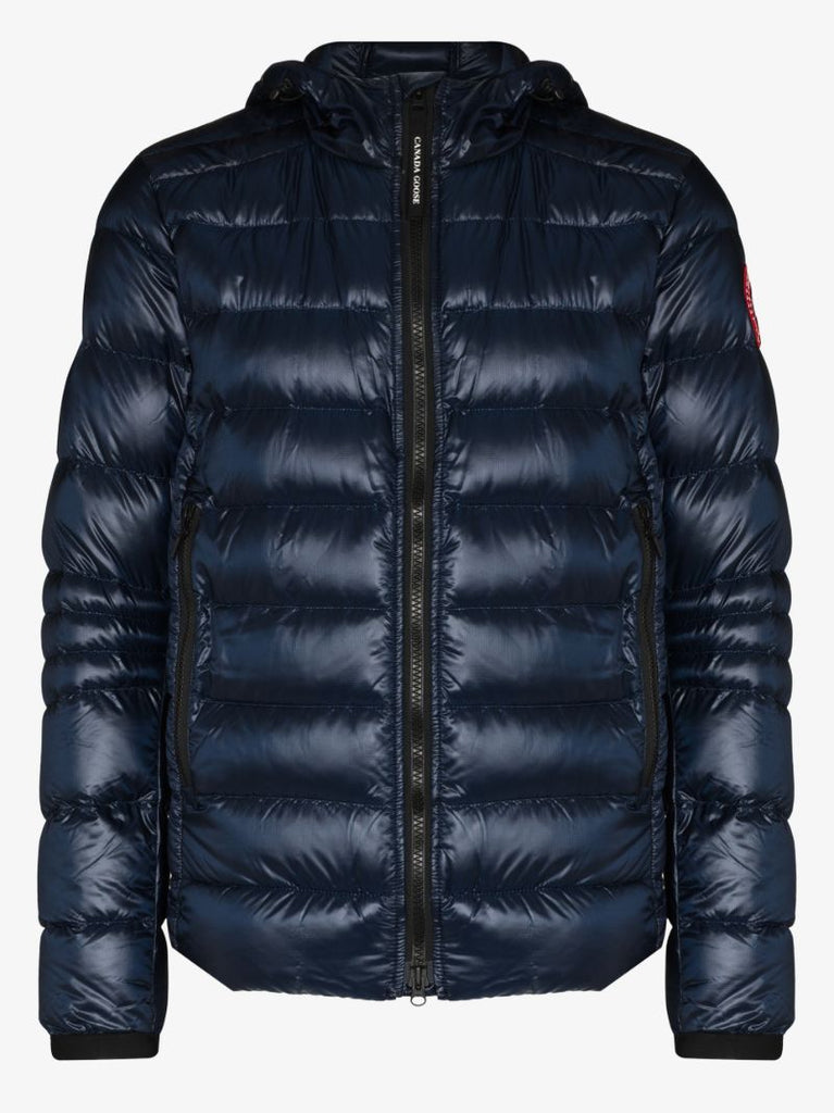 Blue Crofton Hooded Quilted Jacket