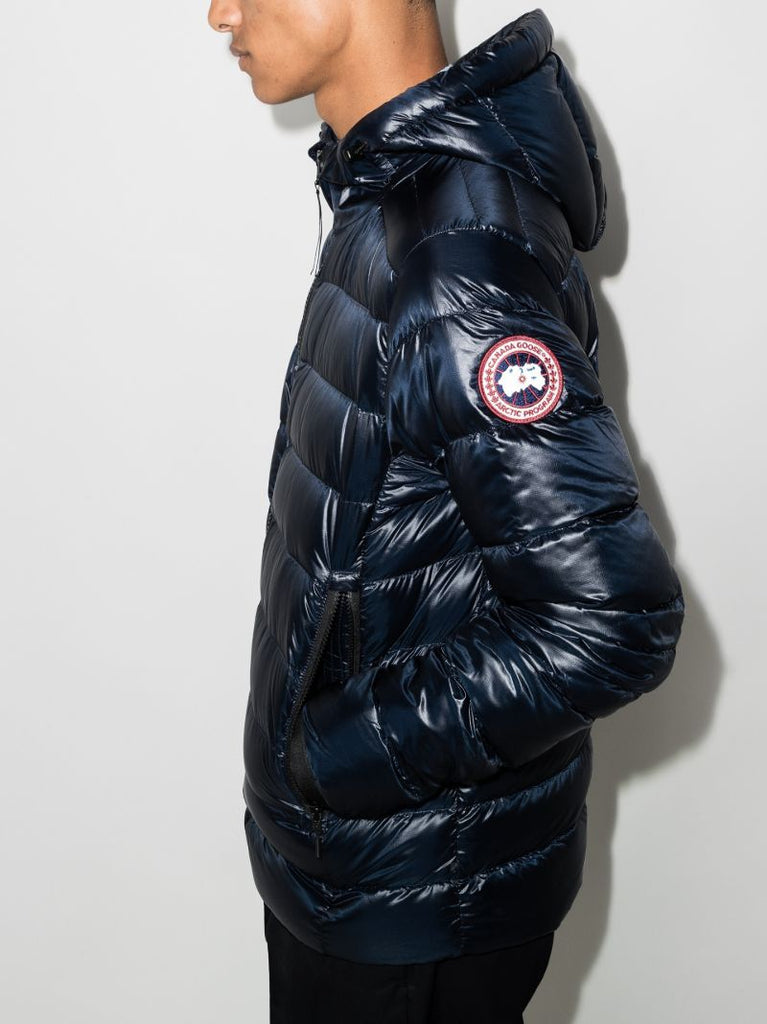 Blue Crofton Hooded Quilted Jacket