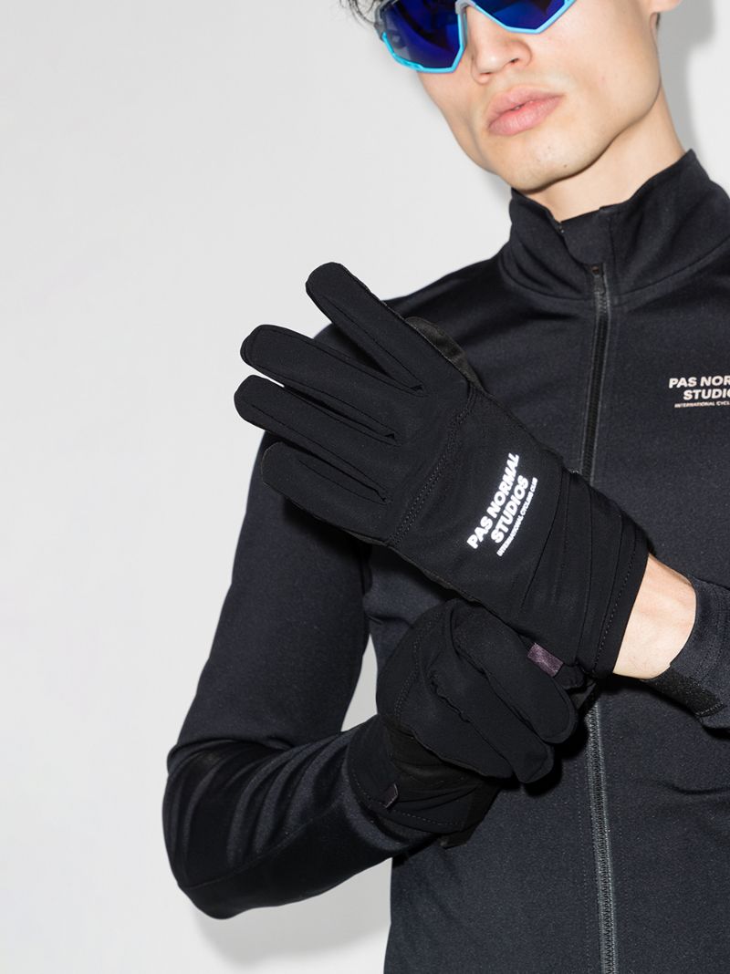 Black Control Mid Cycling Gloves