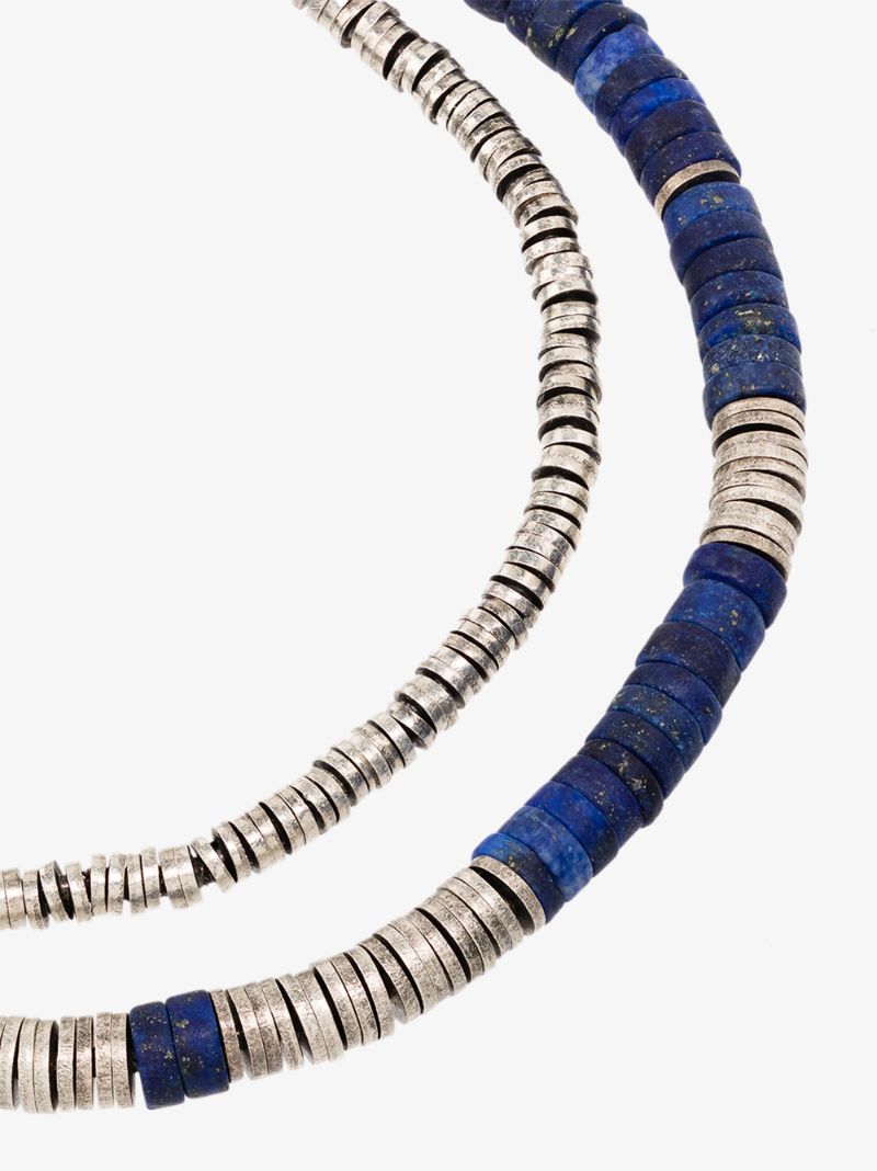 Sterling Silver African Beaded Bracelet Set