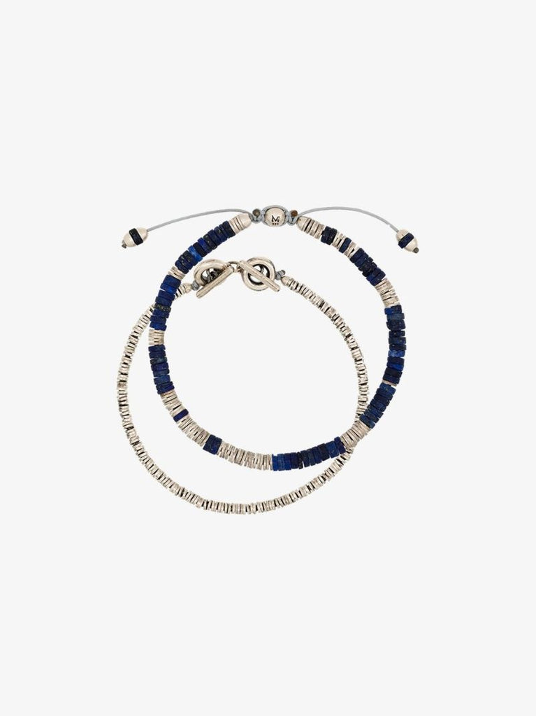 Sterling Silver African Beaded Bracelet Set