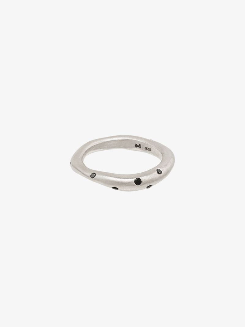 Sterling Silver Black Diamond Ring