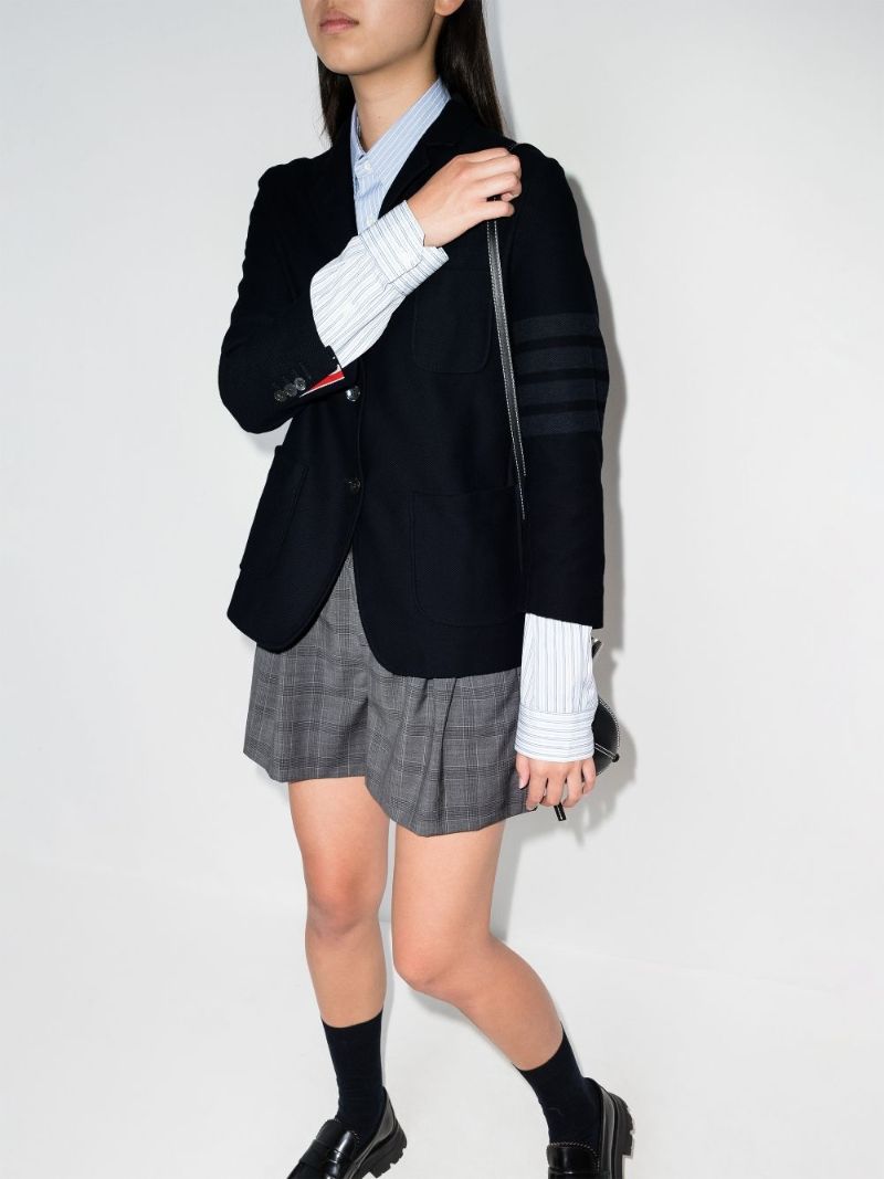 4-bar Stripe Single-breasted Blazer