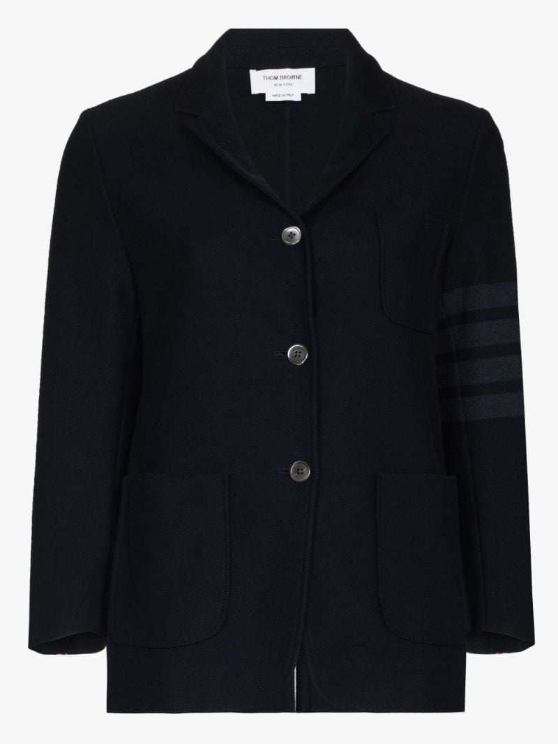 4-bar Stripe Single-breasted Blazer