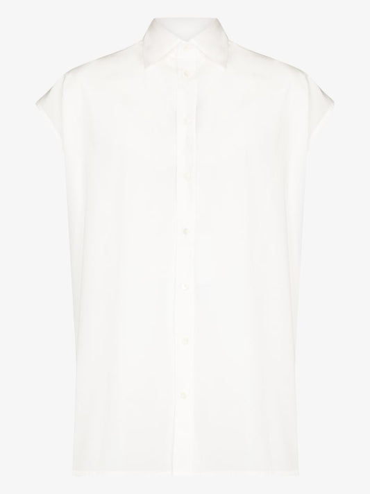 Sleeveless Button-down Shirt
