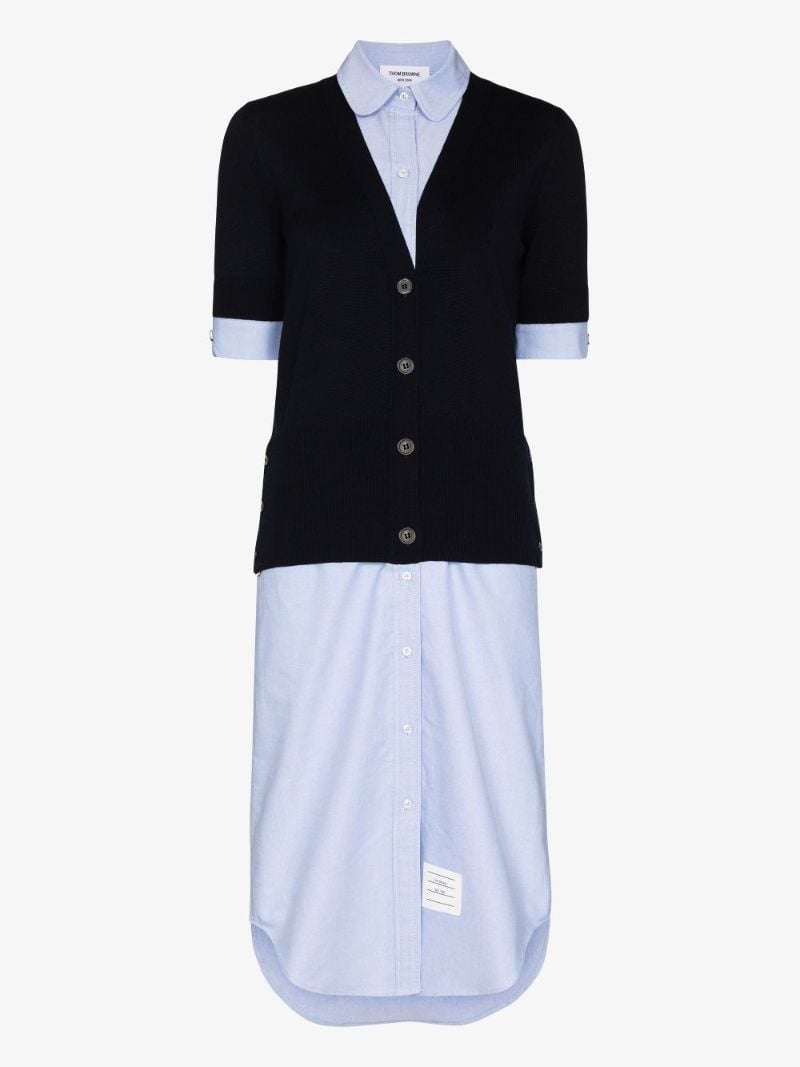Cardigan Shirt Dress