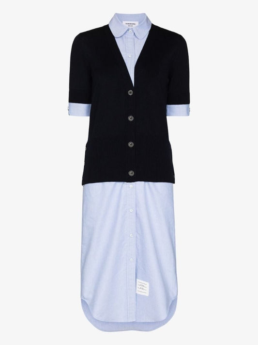 Cardigan Shirt Dress