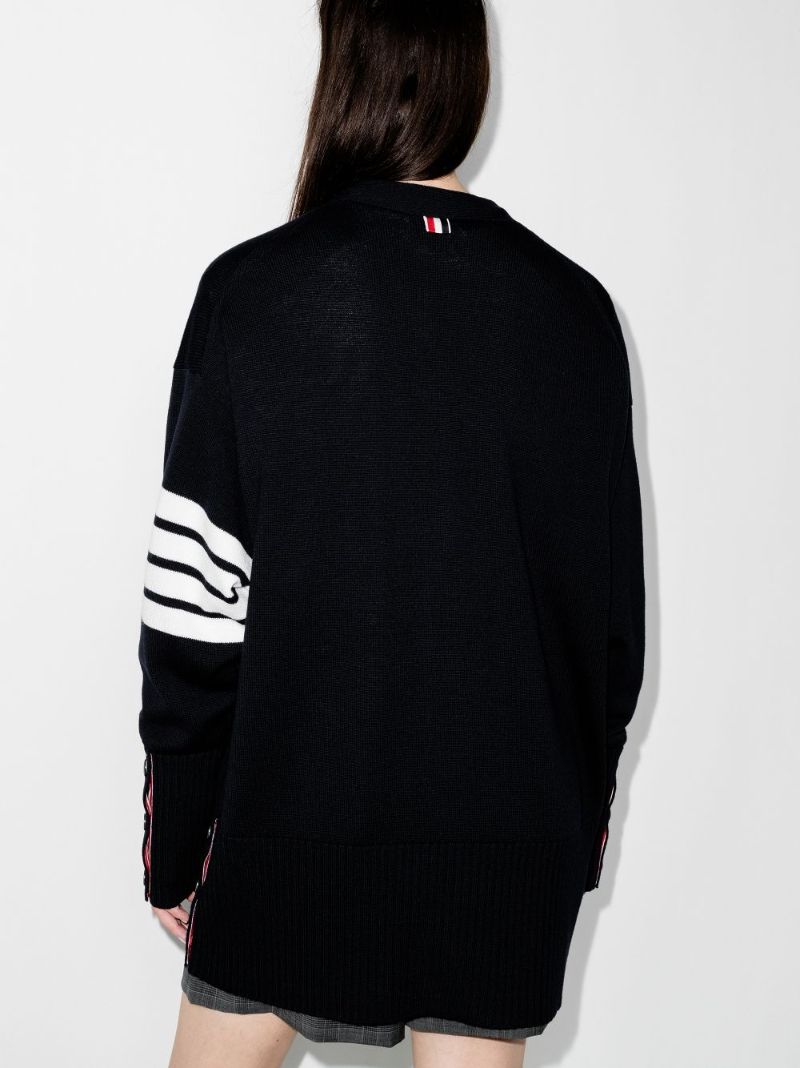4-bar Stripe Cardigan