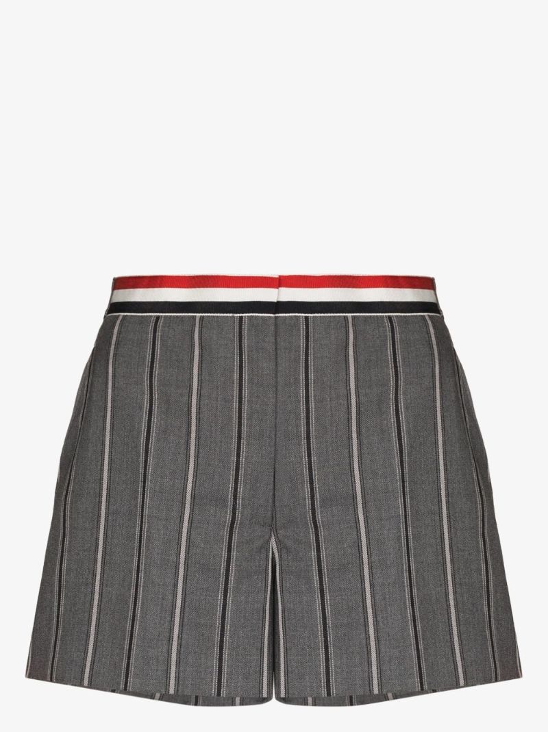 Tricolour Waistband Stripe Shorts