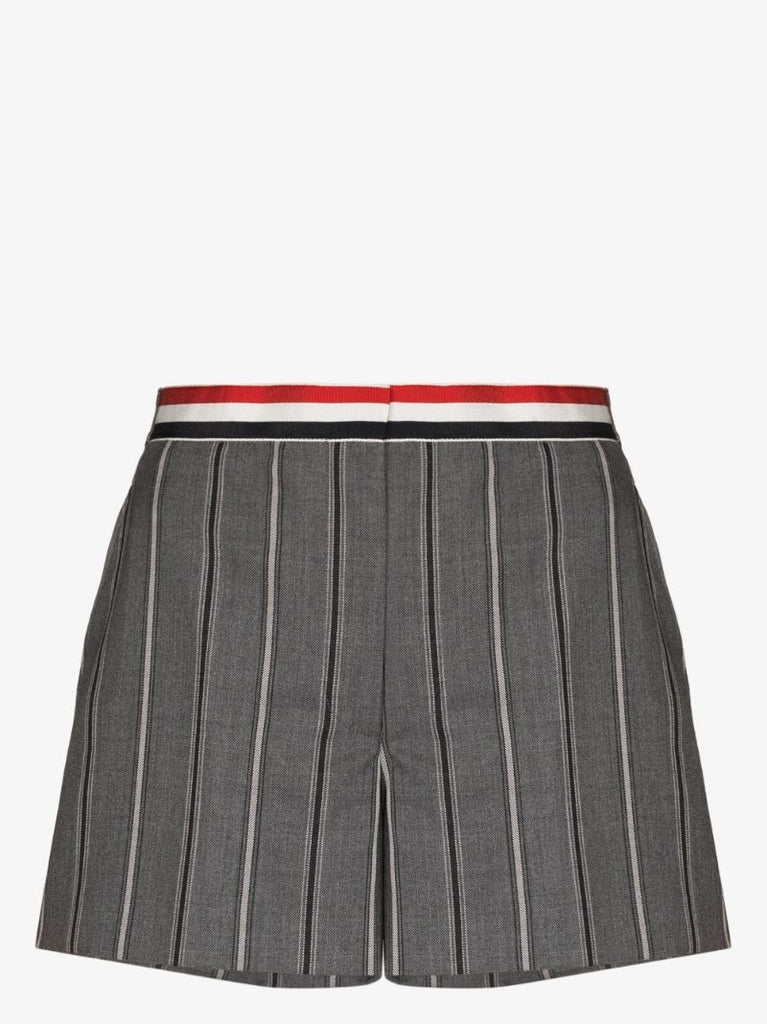 Tricolour Waistband Stripe Shorts