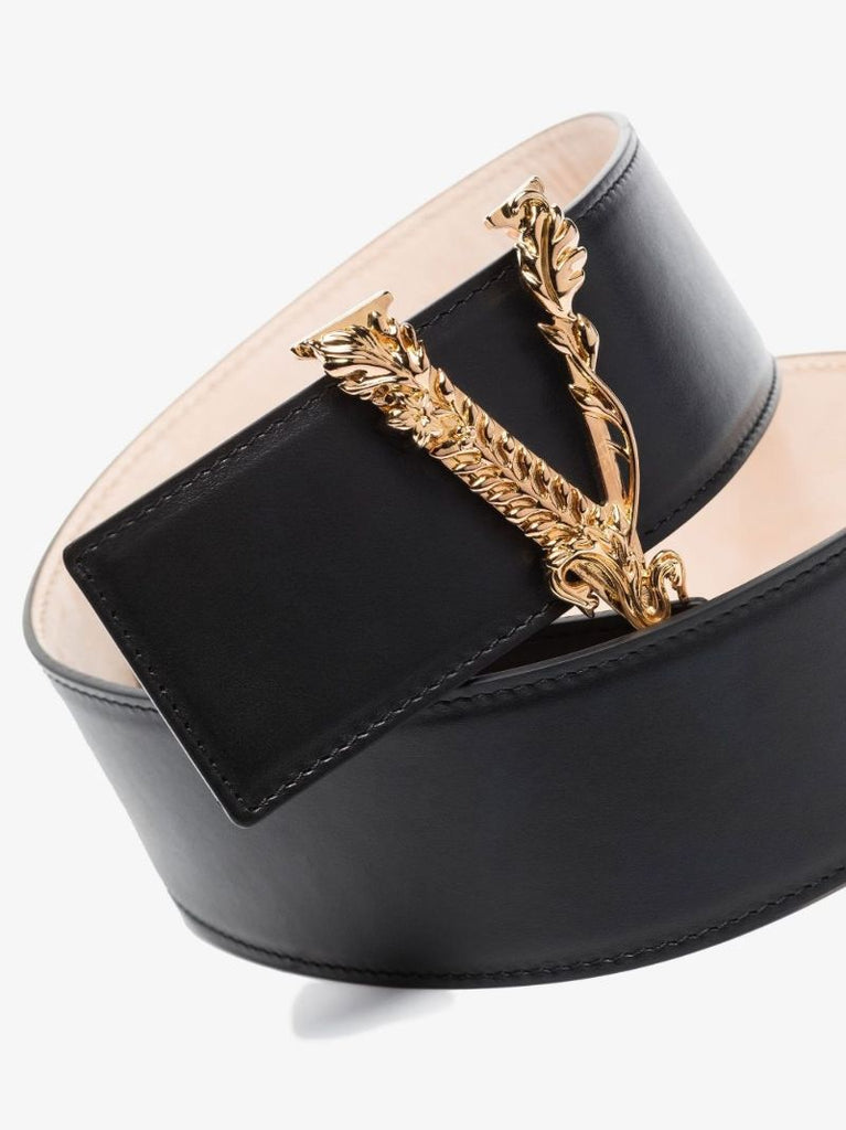 Black Virtus Leather Belt