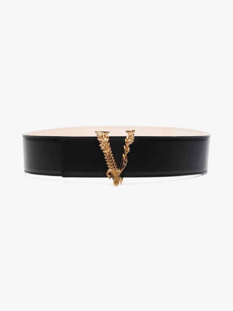 Black Virtus Leather Belt