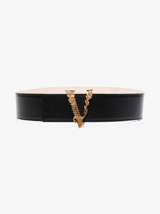 Black Virtus Leather Belt