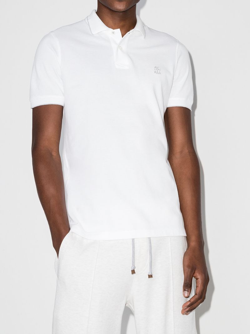 Logo Cotton PiquÃ_x0083_Â© Polo Shirt