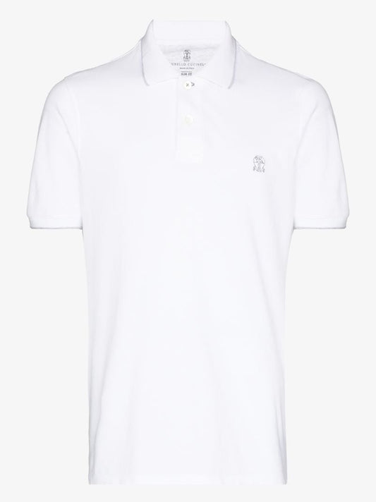 Logo Cotton PiquÃ_x0083_Â© Polo Shirt