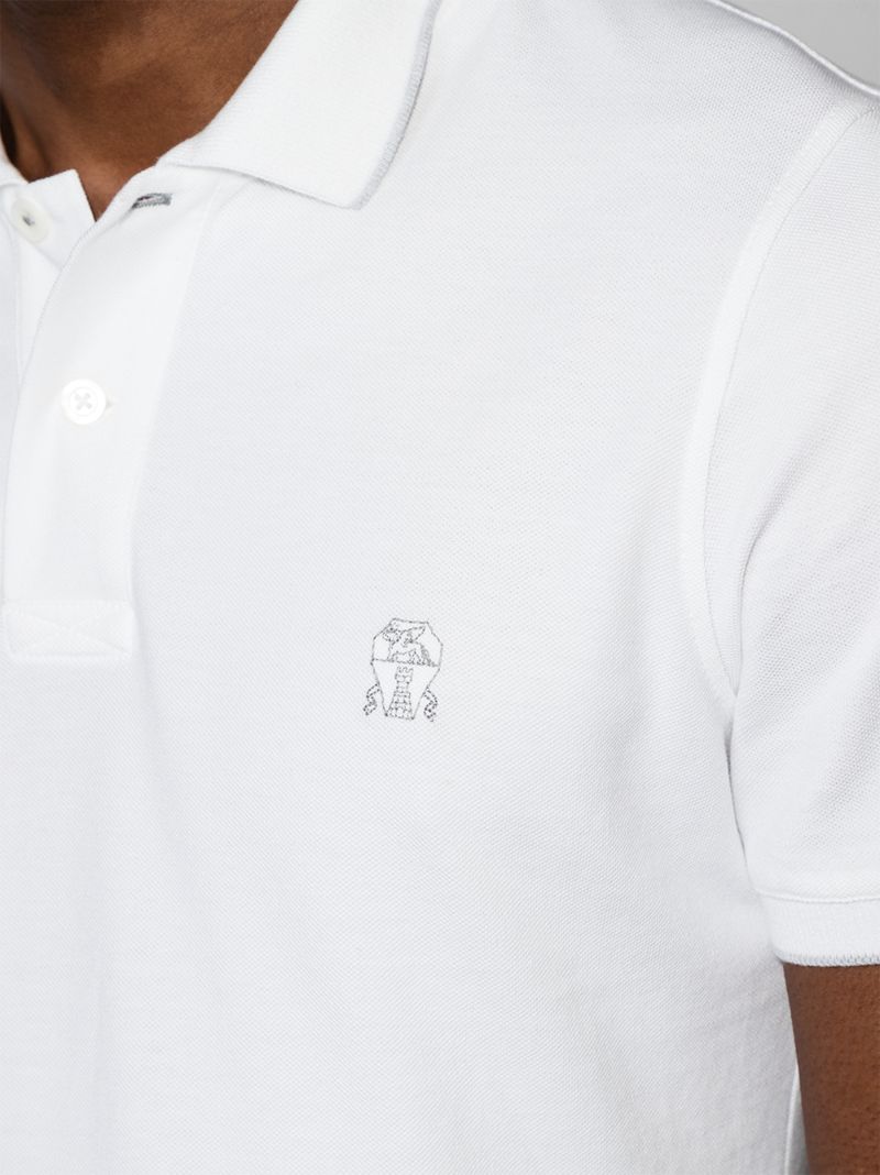 Logo Cotton PiquÃ_x0083_Â© Polo Shirt