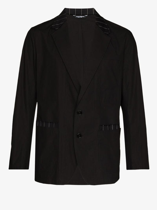 Striped Trim Blazer