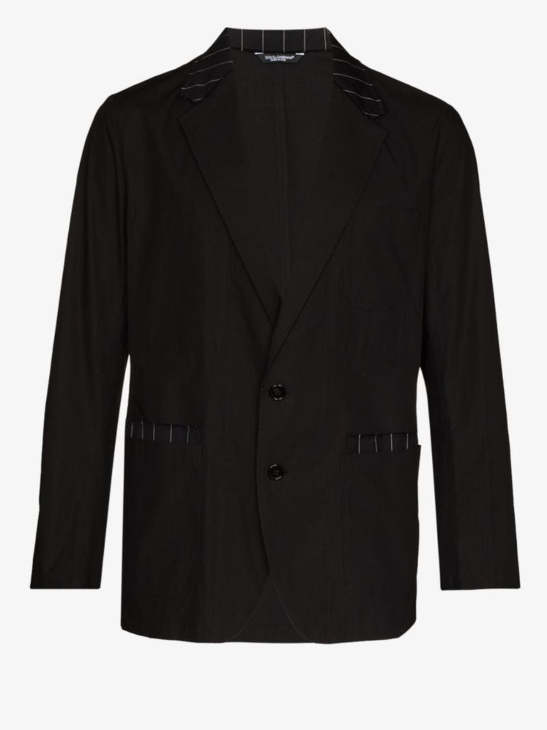 Striped Trim Blazer
