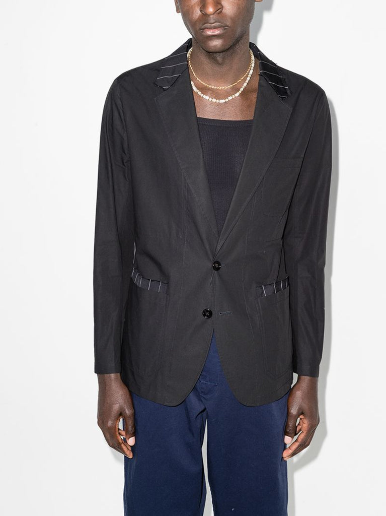 Striped Trim Blazer