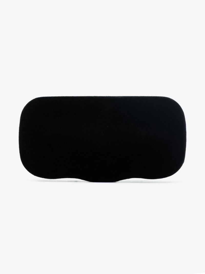 Black Dunaway Oversized Cat Eye Sunglasses