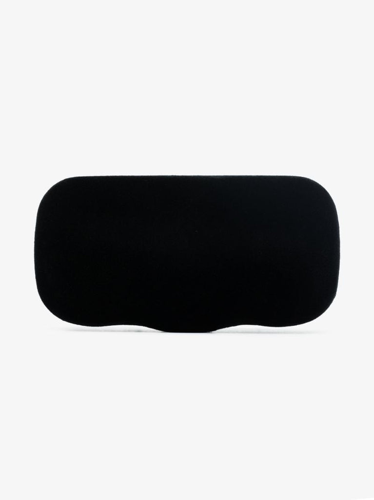 Black Dunaway Oversized Cat Eye Sunglasses