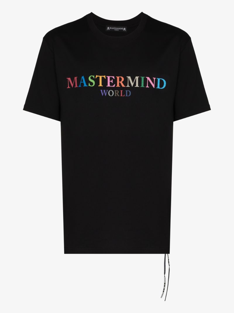 Logo Skull Print Cotton T-shirt