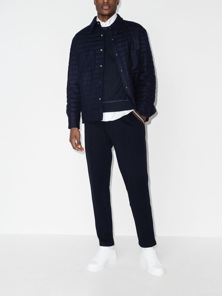 Drawstring Cotton Track Pants