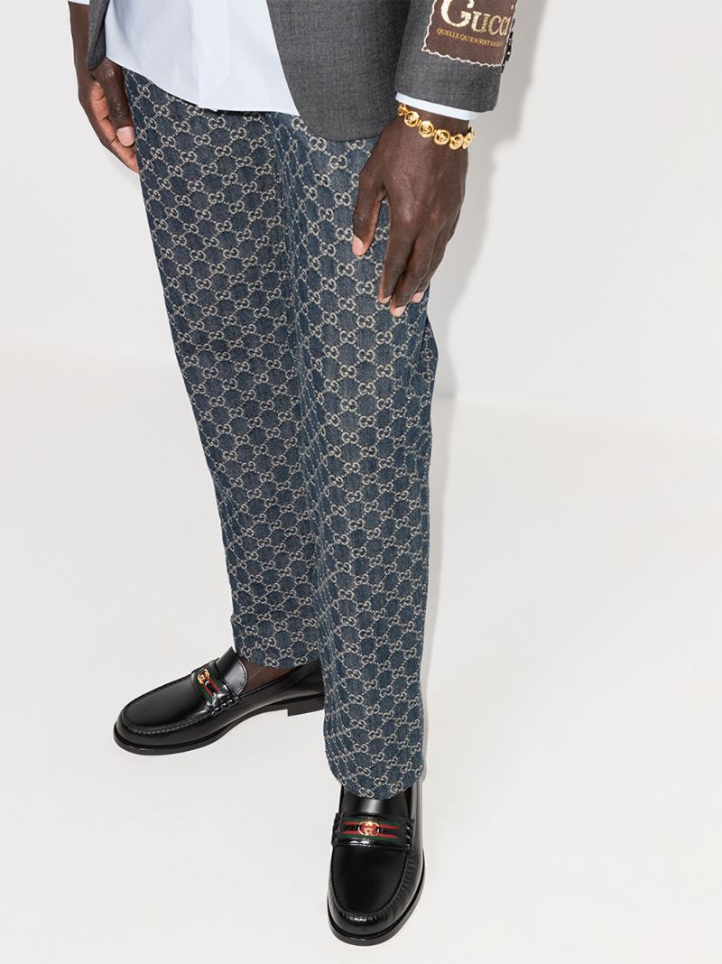 Black Kaveh Leather Loafers