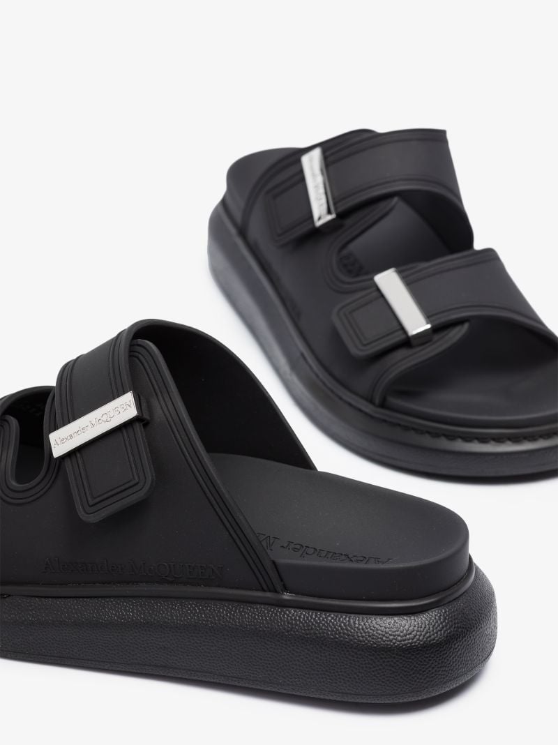 Black Oversized Hybrid Sandals