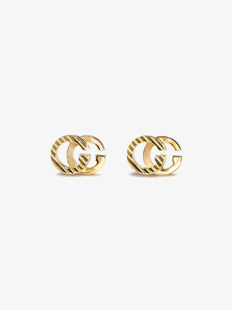 18k White Gold Gg Running Earrings