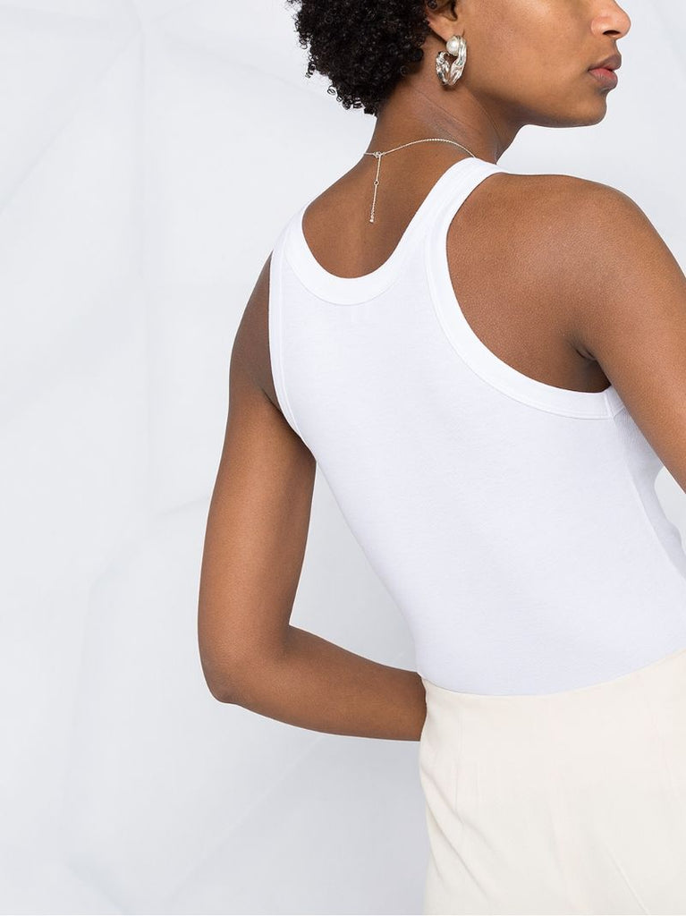 White Espera Ribbed Vest