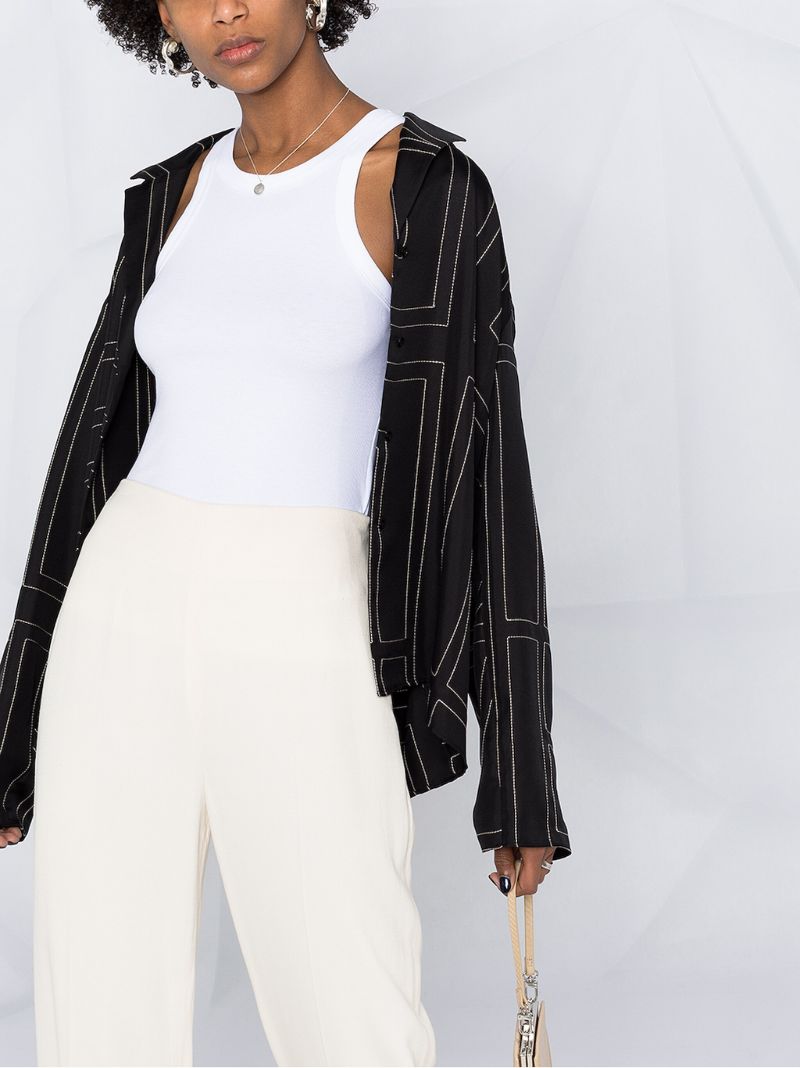 White Espera Ribbed Vest
