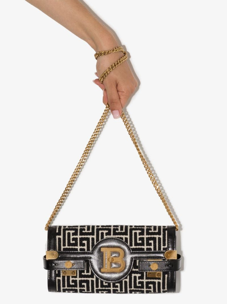 B-buzz 23 Monogram Jacquard Clutch Bag