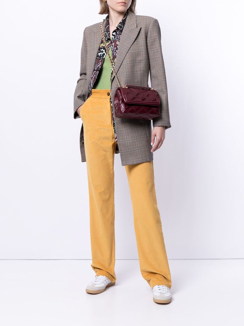 Neutral Kira Convertible Leather Shoulder Bag
