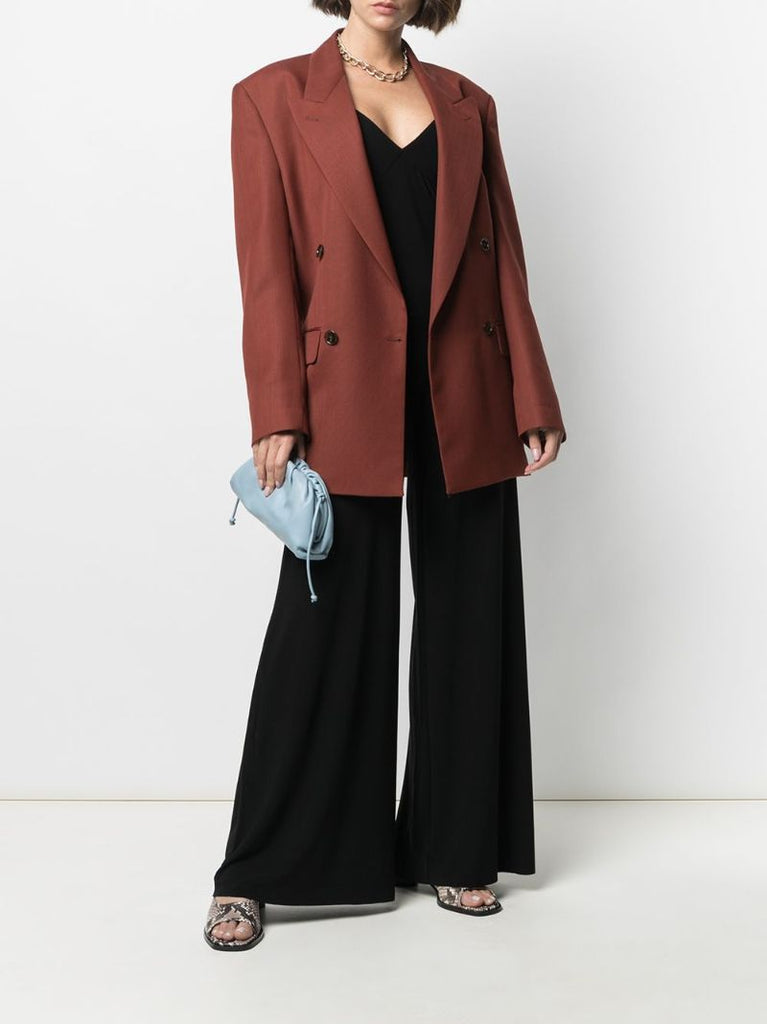 Black Slip Wide-leg Jumpsuit