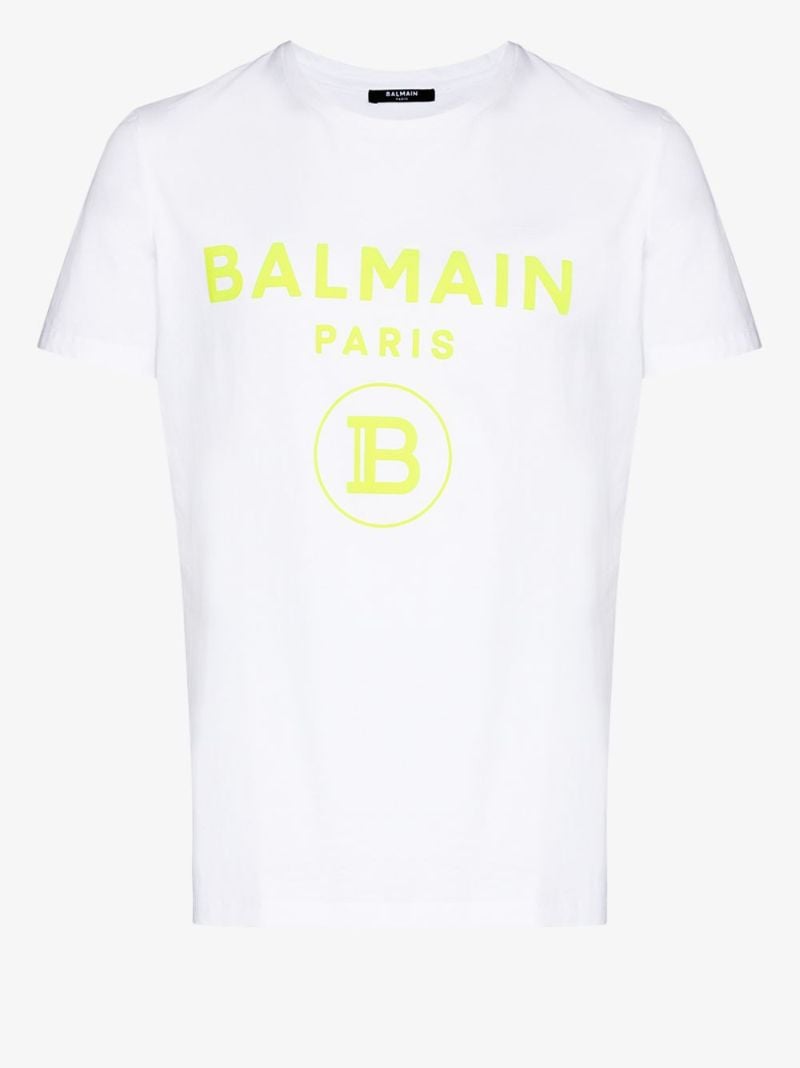 Contrast Flocked Logo T-shirt