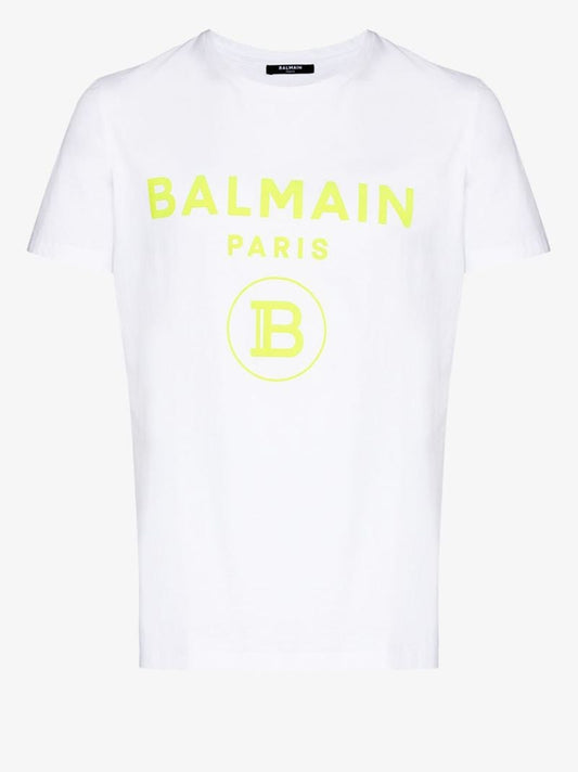 Contrast Flocked Logo T-shirt