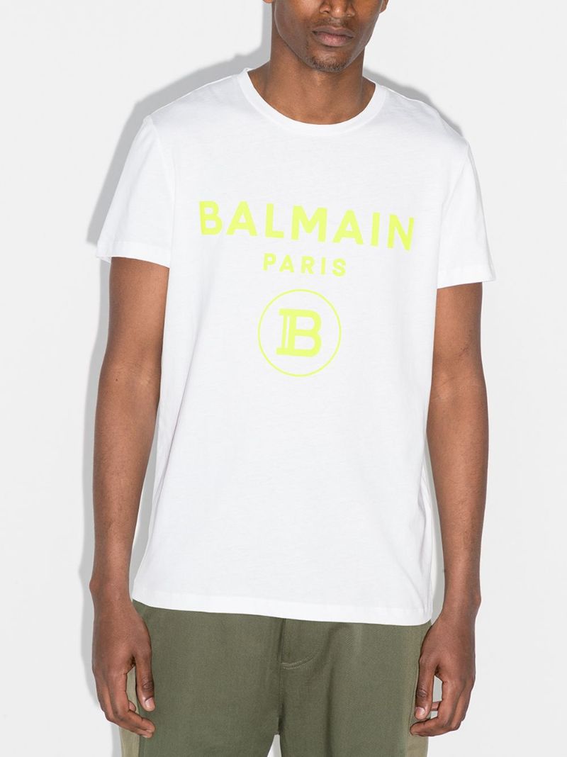 Contrast Flocked Logo T-shirt